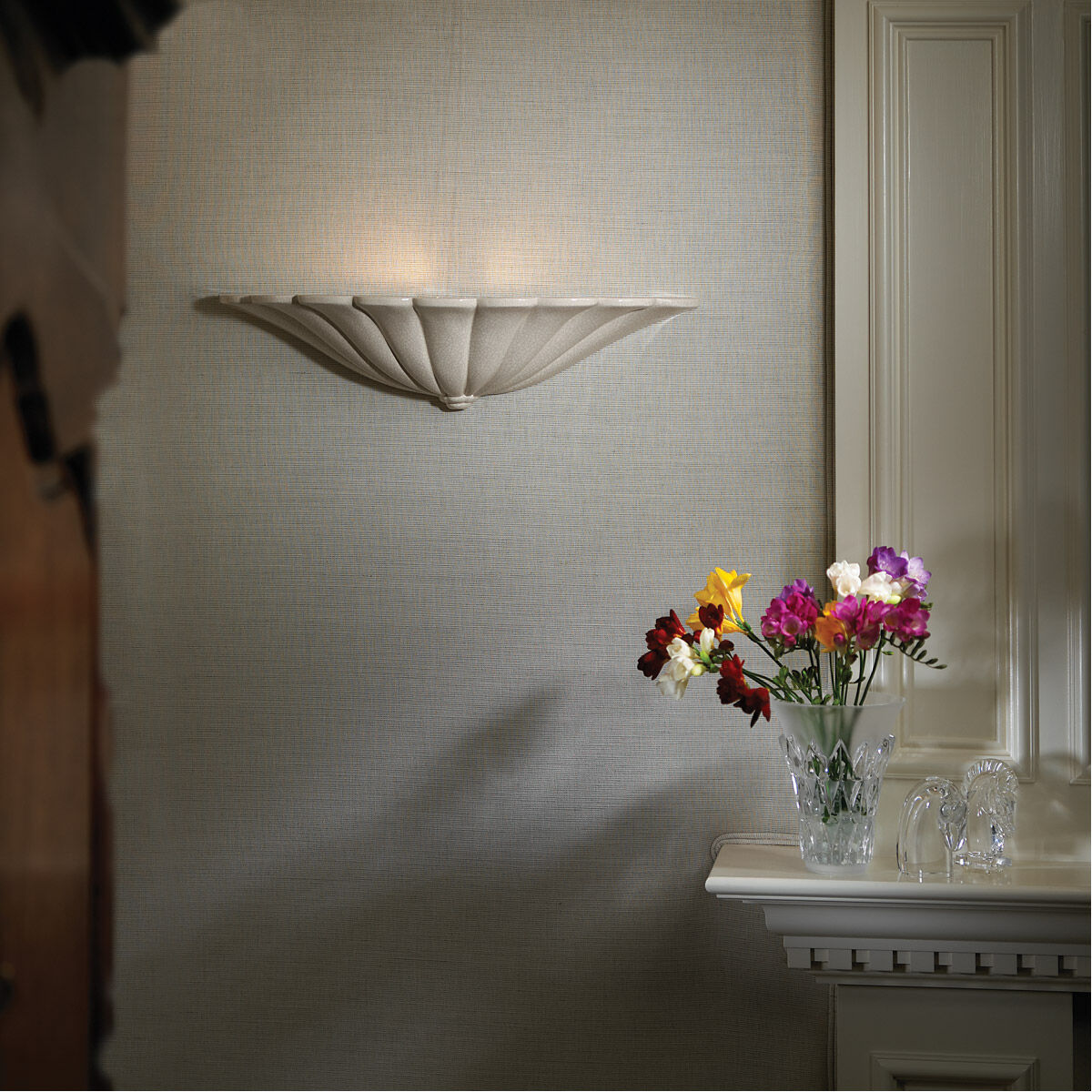 Ambiance Napoli 1 Light 21.75 inch Bisque Wall Sconce Wall Light