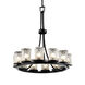 Veneto Luce LED 28 inch Dark Bronze Chandelier Ceiling Light in White Frosted (Veneto Luce), 8400 Lm LED, Dakota
