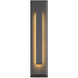 Zurich 21 inch Matte Black Outdoor Wall Sconce in 3.5" D x 4.5" W x 21" H, EVOLV