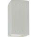Ambiance Rectangle Wall Sconce Wall Light in Bisque, Incandescent, Small