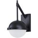 Fusion Collection - Bowery Family LED 14.75 inch Matte Black Outdoor Wall Sconce