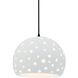 Perforated Globe 1 Light 10.00 inch Pendant