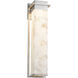 Alabaster Rocks Wall Sconce Wall Light in Brushed Nickel