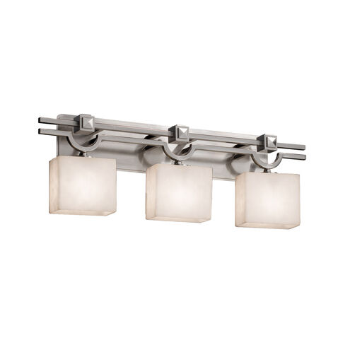 Clouds 3 Light 29 inch Brushed Nickel Vanity Light Wall Light in Rectangle, Incandescent