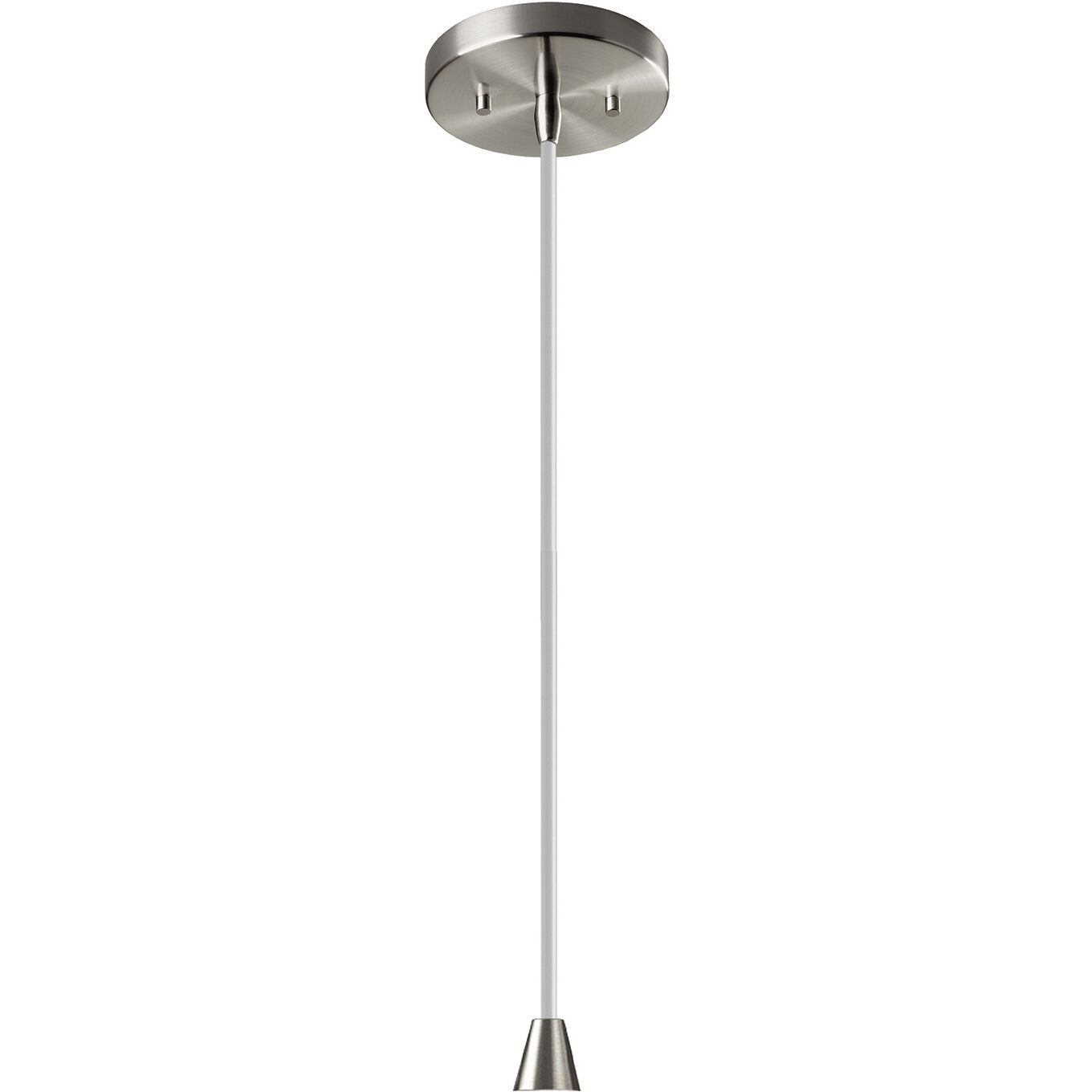 Radiance Collection - Fluted Pendant Ceiling Light in Polished Chrome, Dedicated LED, White Cord, Sky Blue, Form+Finish+Function