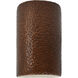 Ambiance 1 Light 12.5 inch Hammered Copper Outdoor Wall Sconce in Incandescent, Large