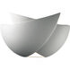 Ambiance LED 11.25 inch Hammered Polished Brass ADA Wall Sconce Wall Light