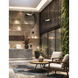 Eco Collection - Madera Family 23.75 inch Matte Black and Black Wood Pendant Ceiling Light, EVOLV