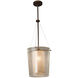 Fusion LED 12 inch Brushed Nickel Pendant Ceiling Light in 700 Lm LED, Opal Fusion