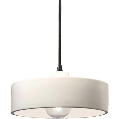 Radiance Collection 1 Light 12 inch Matte Black Pendant Ceiling Light