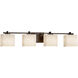 Clouds 35.75 inch Brushed Brass Bath Bar Wall Light in Rectangle, Incandescent