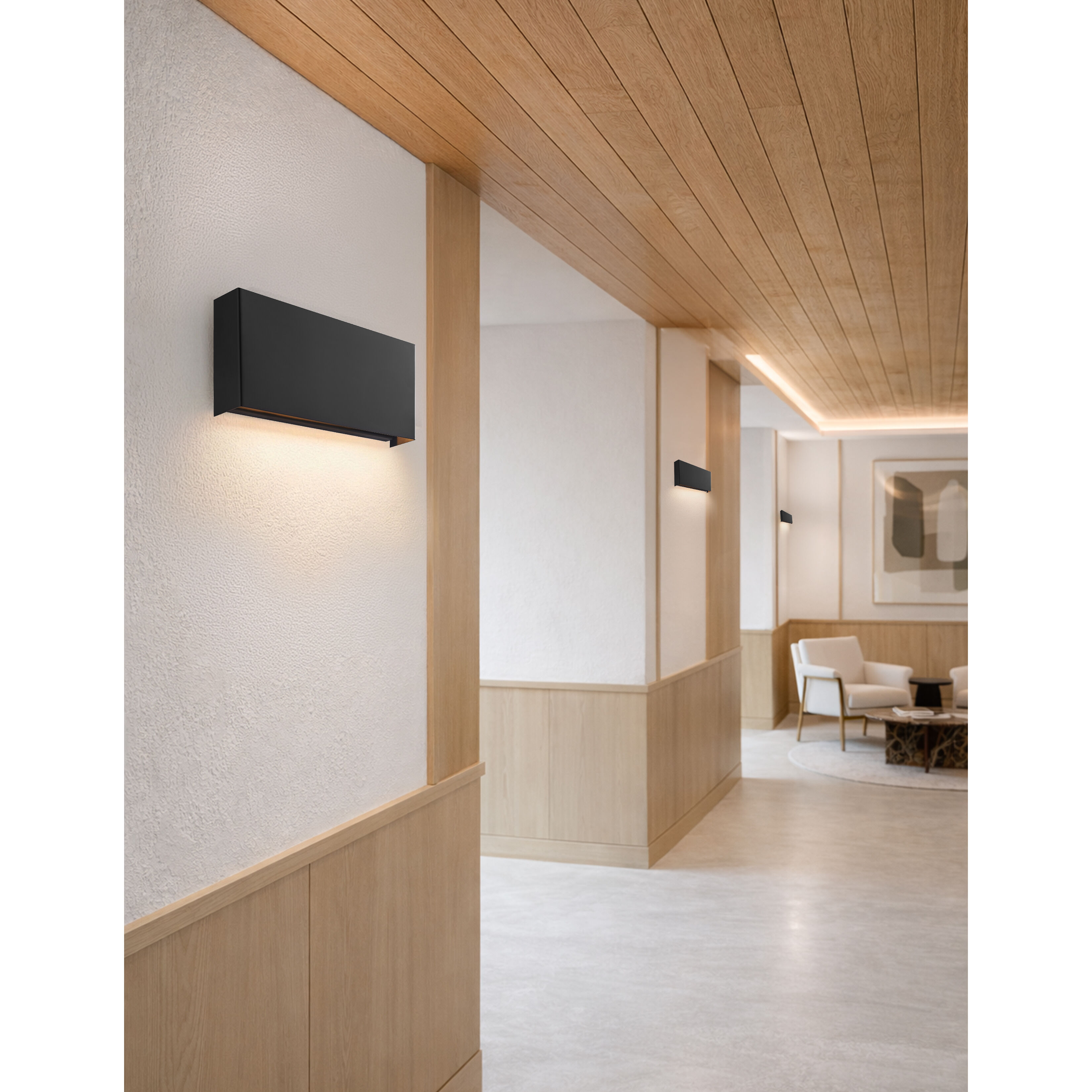 Marco Family 10 inch Matte Black ADA Wall Sconce Wall Light in 2.5" D x 10" W x 5" H, EVOLV