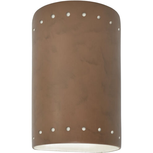 Ambiance Cylinder LED 5.75 inch Terra Cotta ADA Wall Sconce Wall Light, Small