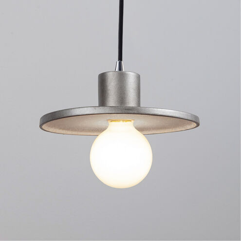Radiance Collection 1 Light 8 inch Carbon Matte Black with Champagne Gold Pendant Ceiling Light