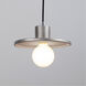 Radiance Collection 1 Light 8 inch Gloss Grey Pendant Ceiling Light