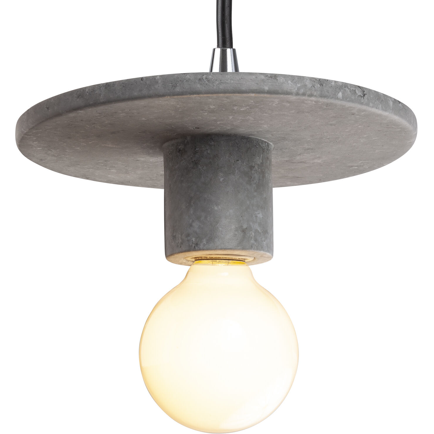 Radiance Collection 1 Light 8 inch Concrete Pendant Ceiling Light