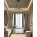 Circola 1 Light 17 inch Matte Black Pendant Ceiling Light