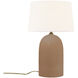 Luminance Collection - Kava 22 inch 100.00 watt Adobe Table Lamp Portable Light in White, Form+Finish+Function