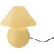 Portable 12 inch 120.00 watt Muted Yellow and Brushed Brass Portable Lamp Portable Light