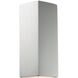 Ambiance Peaked Rectangle LED 7 inch Gloss Black ADA Wall Sconce Wall Light