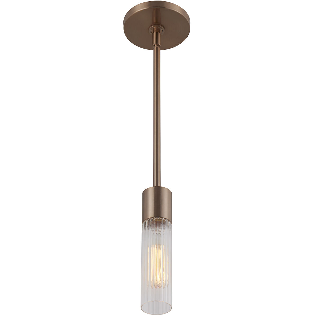 Fusion Collection - Rimini Family 1 Light 2 inch Brushed Brass Pendant Ceiling Light, EVOLV