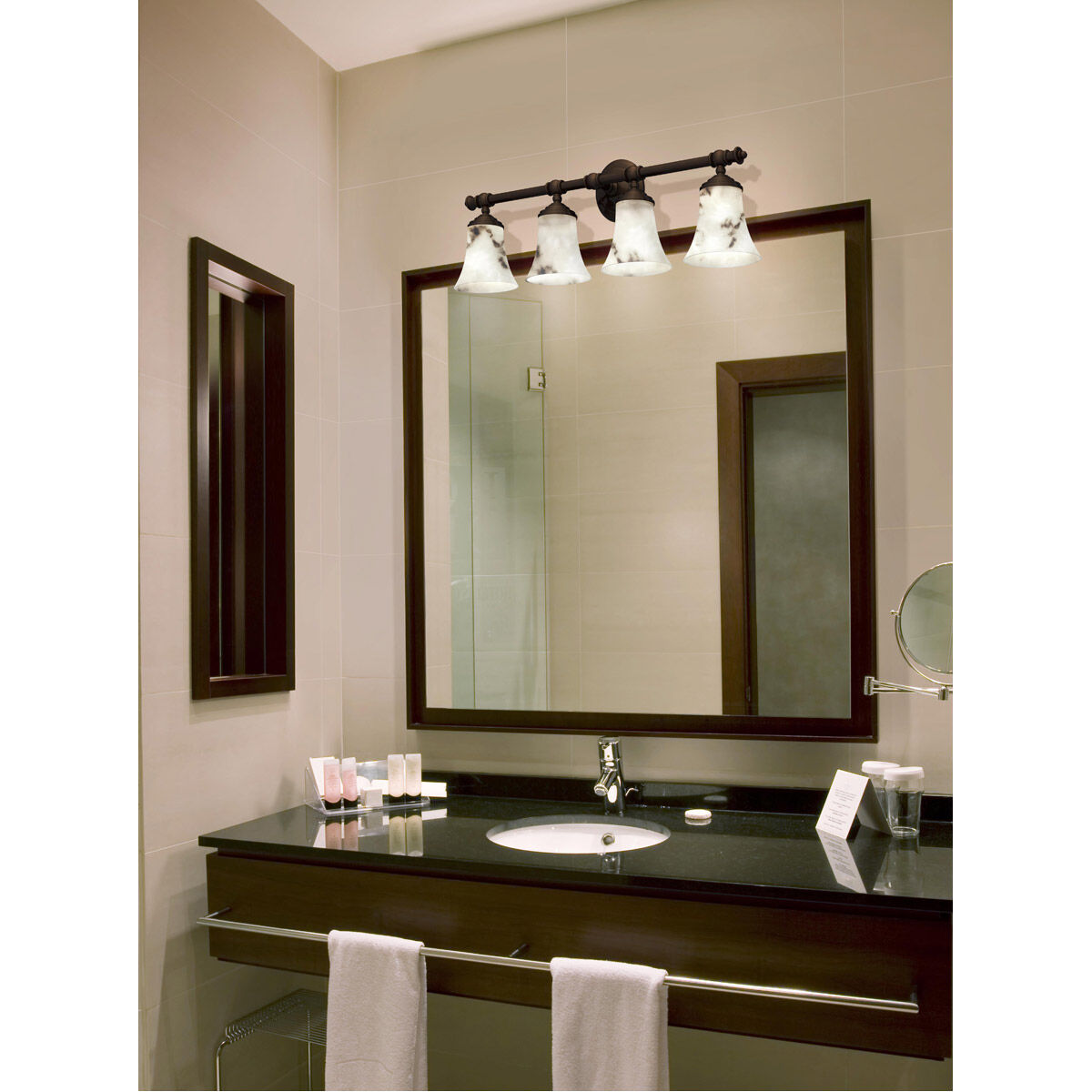 Lumenaria 4 Light 31.5 inch Dark Bronze Bath Bar Wall Light
