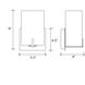 Alabaster Rocks 1 Light 5.5 inch Matte Black ADA Wall Sconce Wall Light in Incandescent