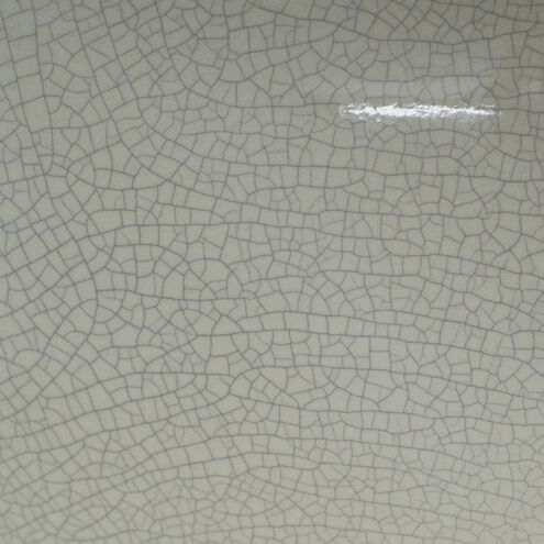 Radiance Collection LED 8 inch White Crackle with Matte Black Pendant Ceiling Light