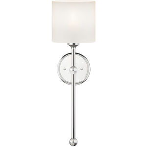 Sequoia Wall Sconce Wall Light in Polished Chrome, Opal