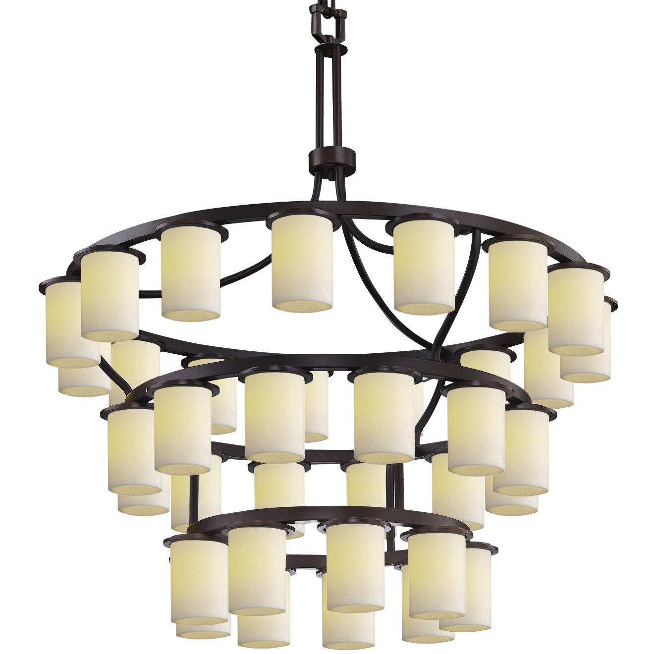 Dakota 36 Light 42 inch Dark Bronze Chandelier Ceiling Light