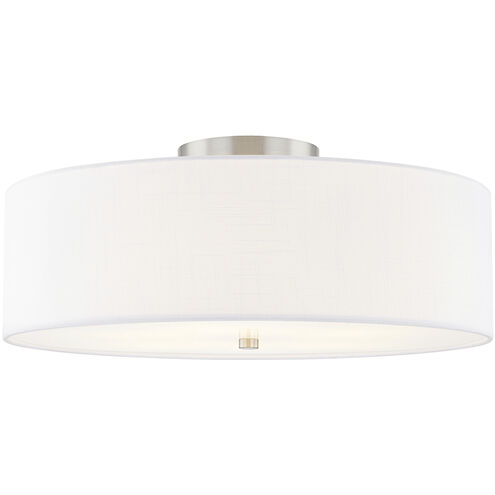 Textile Collection 5 Light 24.00 inch Semi-Flush Mount