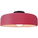 Radiance LED 13 inch Cerise and Matte Black Semi Flush Ceiling Light