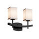 Textile LED 15.5 inch Matte Black Bath Bar Wall Light