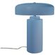 Portable 16.5 inch 60.00 watt Sky Blue and Polished Nickel Portable Lamp Portable Light