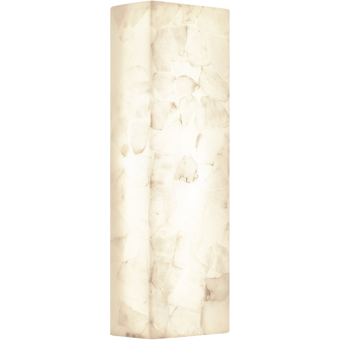 Alabaster Rocks Collection - Medley Family LED 5.5 inch Brushed Brass ADA Wall Sconce Wall Light in 3.5" D x 5.5" W x 17" H, EVOLV
