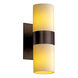 CandleAria LED 5 inch Dark Bronze Wall Sconce Wall Light in 1400 Lm LED, Amber (CandleAria), Cylinder with Melted Rim, Dakota