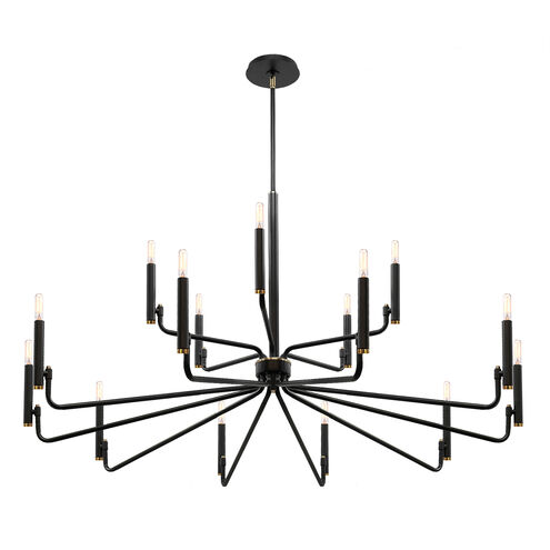 Bedford LED 48 inch Matte Black Chandelier Ceiling Light
