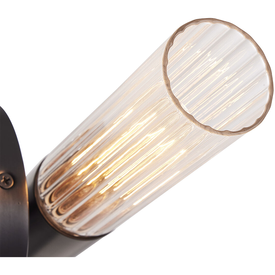 Fusion Collection - Rimini Family 2 Light 4.25 inch Matte Black ADA Wall Sconce Wall Light, EVOLV