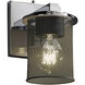 Dakota 1 Light 5 inch Matte Black Wall Sconce Wall Light