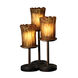 Veneto Luce 16 inch 9 watt Dark Bronze Table-Lamp Portable Light in 2100 Lm LED, Gold with Clear Rim (Veneto Luce), Dakota