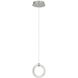 Hermosa 1 Light 6.75 inch Brushed Nickel Pendant Ceiling Light