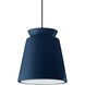 Radiance Collection - Trapezoid LED 13.5 inch Midnight Sky with Matte White internal finish Pendant Ceiling Light in Matte Black, Dedicated LED, Midnight Sky/Matte White, Black, Form+Finish+Function