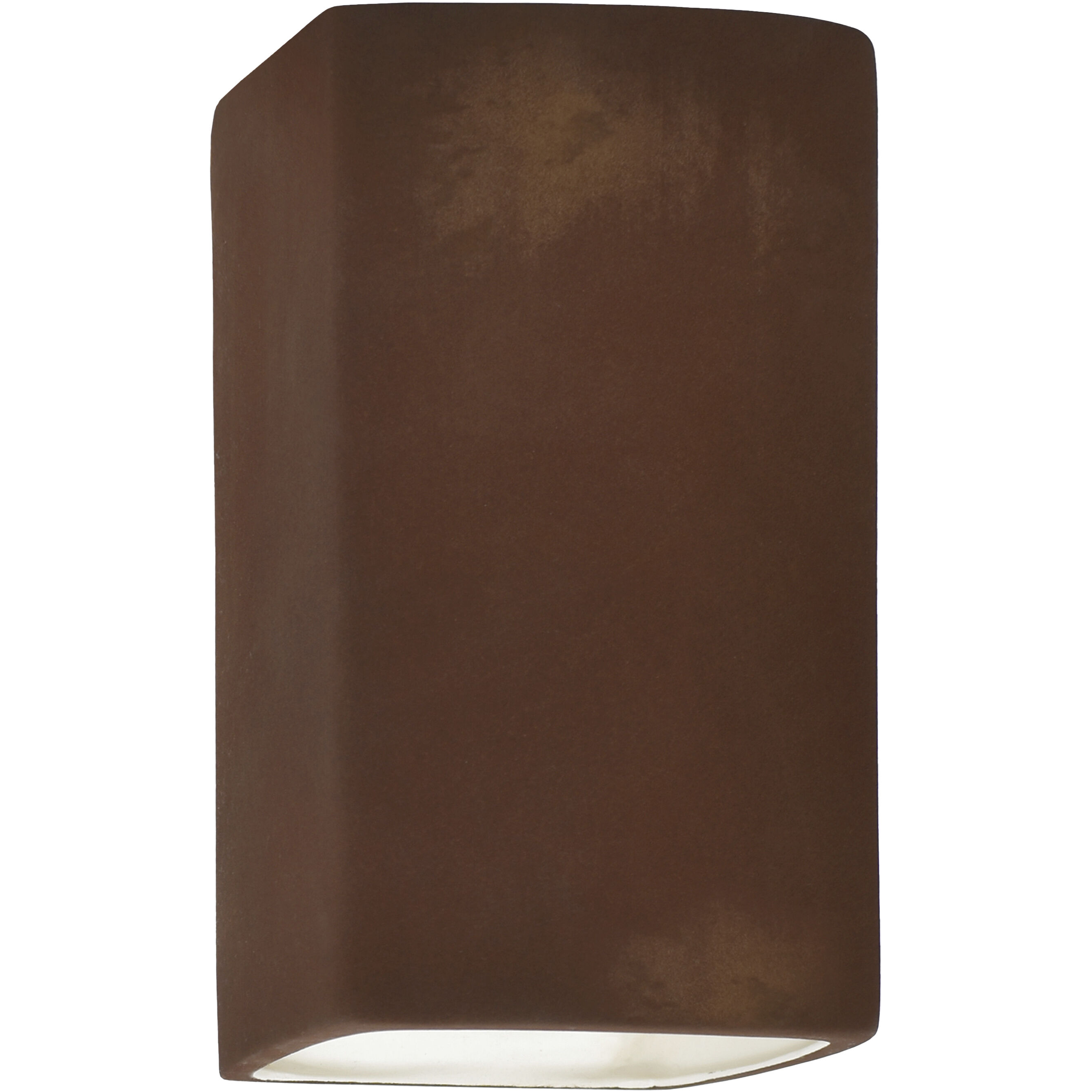 Ambiance Rectangle LED 7.25 inch Real Rust Wall Sconce Wall Light, Large
