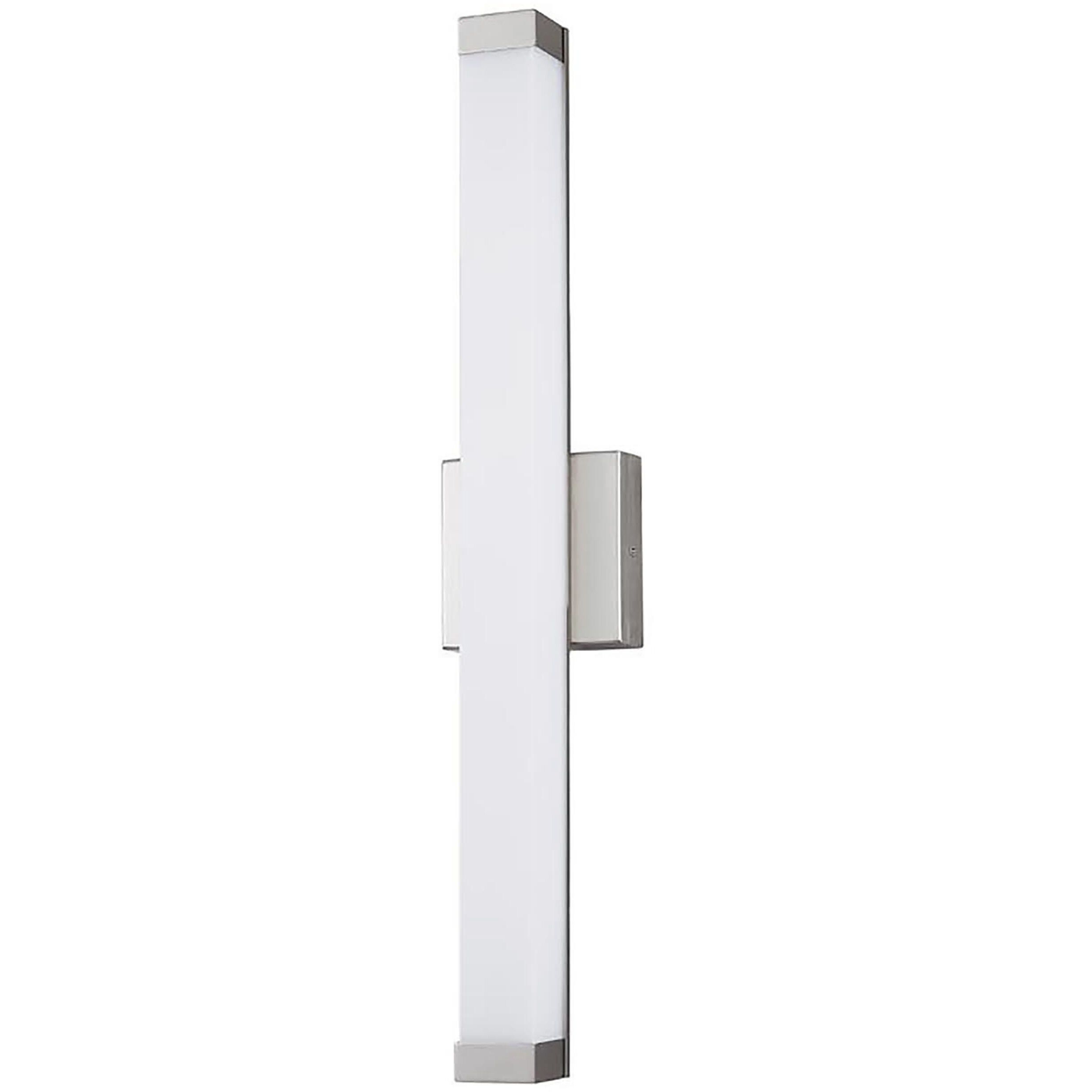 Acryluxe Collection - Mio 1 Light 25.5 inch Brushed Nickel Bath Vanity Light Wall Light