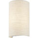 Textile Collection 1 Light 5.5 inch Cream and White ADA Wall Sconce Wall Light in 4" D x 5.5" W x 10" H, EVOLV