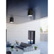 Radiance Rectangle 1 Light 6.5 inch Carbon Matte Black Outdoor Flush-Mount