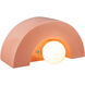 Ambiance Collection 1 Light 12 inch Gloss Blush Wall Sconce Wall Light