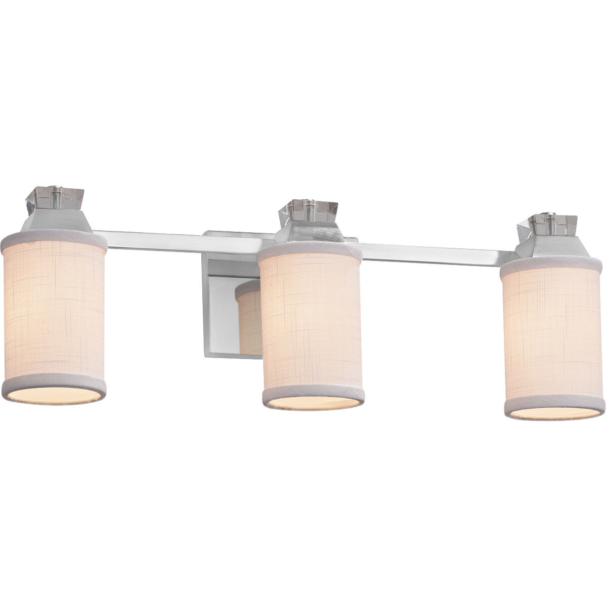 Justice Design FAB-8473-10-CREM-MBLK-LED3-2100 Textile LED 23 inch ...