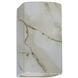 Ambiance Rectangle LED 5.25 inch Carrara Marble ADA Wall Sconce Wall Light, Small