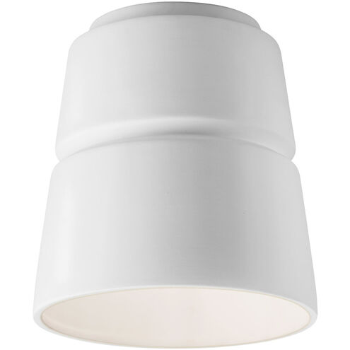 Radiance Collection 1 Light 7.5 inch Gloss White Flush-Mount Ceiling Light